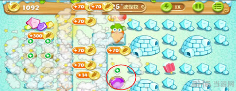 保卫萝卜2第12关攻略金萝卜布阵图4