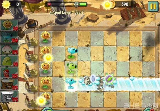 植物大战僵尸2寒冰射手爆发效果图
