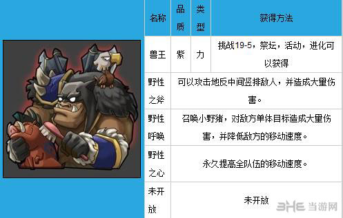 全民英雄兽王图鉴
