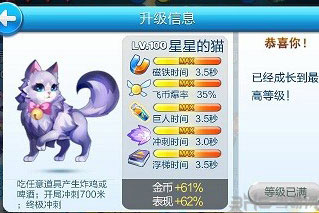 星星的猫满级属性