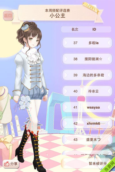 暖暖环游世界小公主评选赛搭配图鉴2