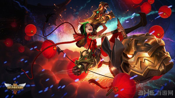 lol2015羊年春节限定皮肤神龙烈焰——金克斯