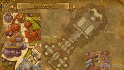 WOW魔兽世界圣光秘殿位置截图1