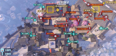 守望先锋花村地图全貌介绍 花村地图资源要素及通道蹲守点解析2