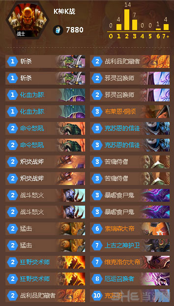 炉石传说K神克苏恩战卡组1