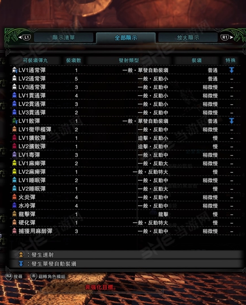 怪物猎人世界骨锤龙加农炮I子弹适配图