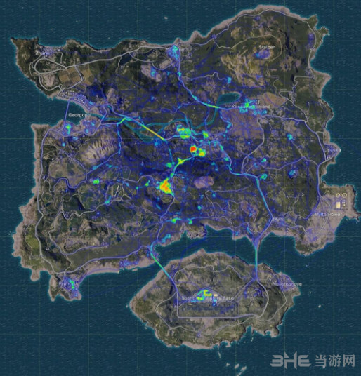 绝地求生热力图分布介绍2