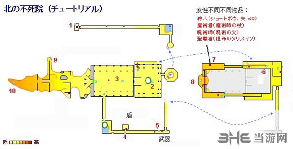 黑暗之魂重制版不死院地图