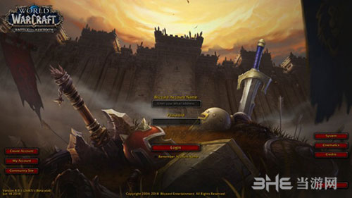 魔兽世界8.0登陆界面图片