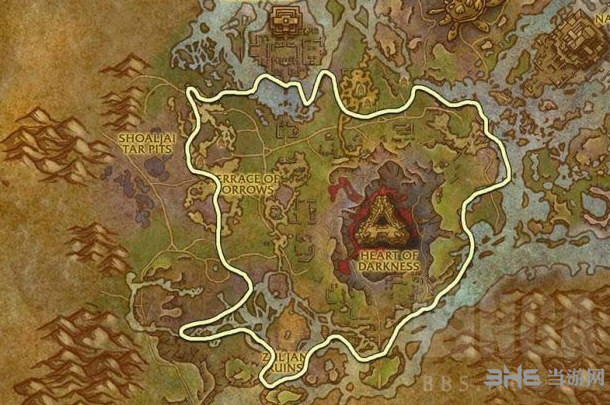 魔兽世界流波花苞采集路线3
