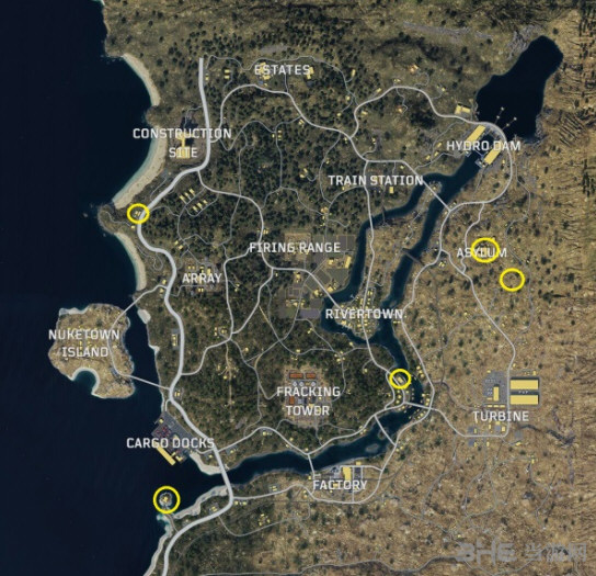 COD15丧尸位置