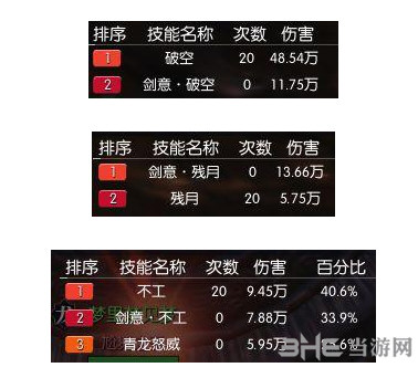 逆水寒龙吟输出测试图片