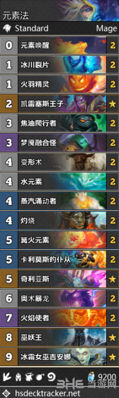 拉斯塔哈的大乱斗元素法卡组图片