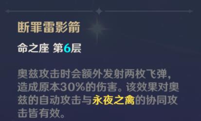 原神菲谢尔命之座一览 菲谢尔的命星怎么得 原神菲谢尔命之座一览 菲谢尔的命星怎么得