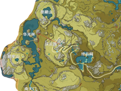 原神每日圣遗物刷新路线图分享