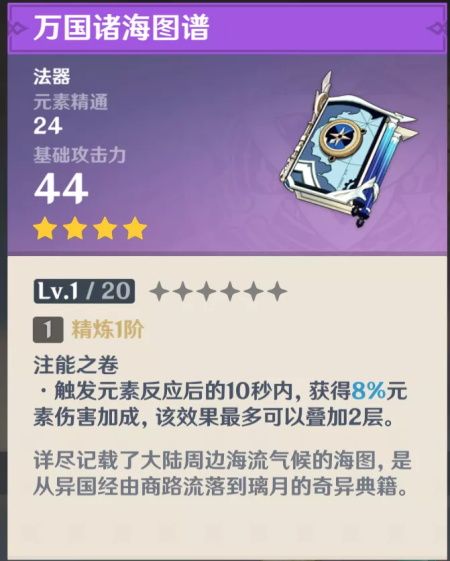 原神四星法器锻造推荐 原神四星法器锻造推荐