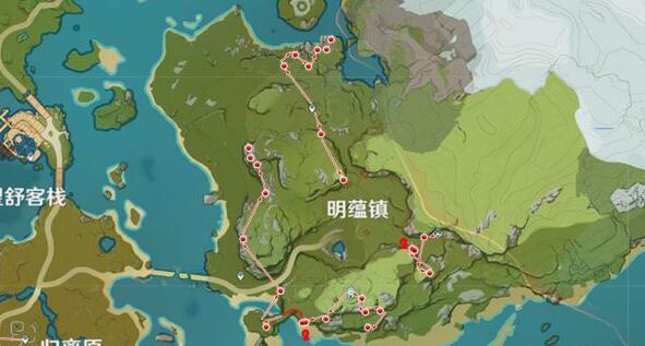 原神琉璃袋采集路线分享 原神琉璃袋采集路线分享
