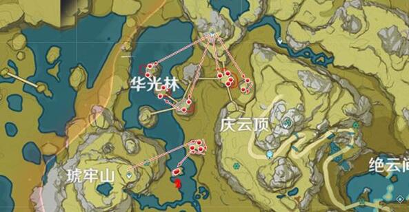 原神琉璃袋采集路线分享 原神琉璃袋采集路线分享