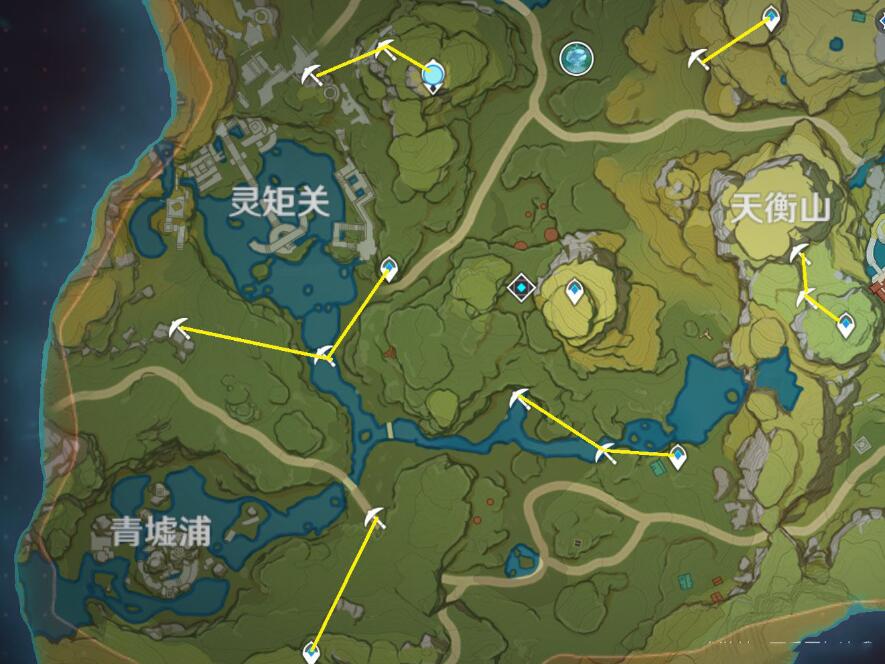 原神庆云顶挖矿路线分享 原神庆云顶挖矿路线分享
