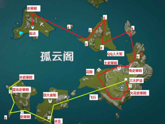 原神五条锄地路线推荐