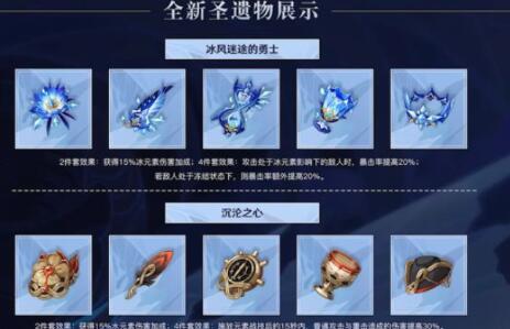 原神1.2水套冰套圣遗物强度怎么样 原神1.2水套冰套圣遗物强度怎么样