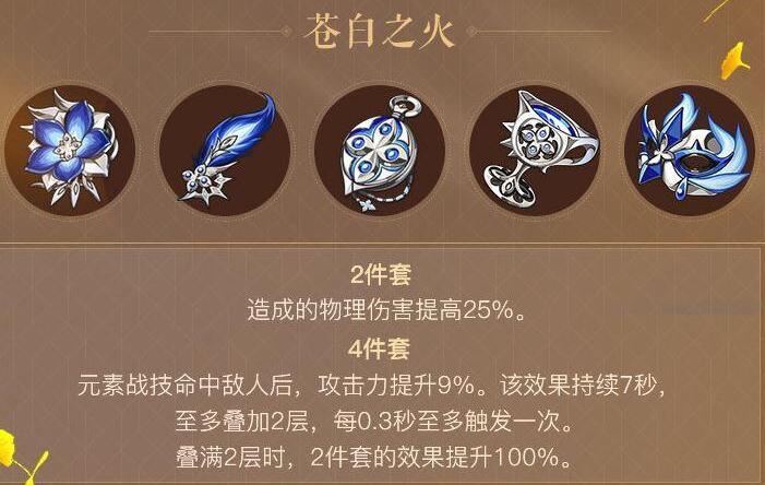 原神苍白套物理圣遗物适合哪些角色使用 原神苍白套物理圣遗物适合哪些角色使用