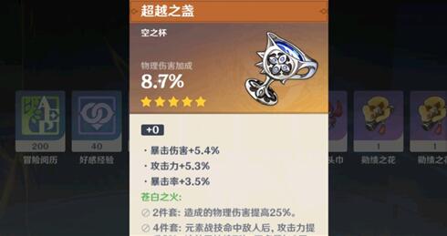 原神优菈圣遗物物理伤害堆到多少合适 原神优菈圣遗物物理伤害堆到多少合适