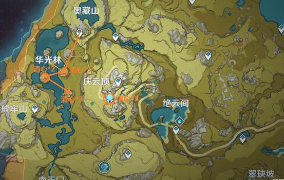 原神1.6琉璃袋和清心采集地点一览 原神1.6琉璃袋和清心采集地点一览
