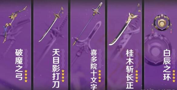 原神白辰之环适合哪些角色 原神白辰之环适合哪些角色