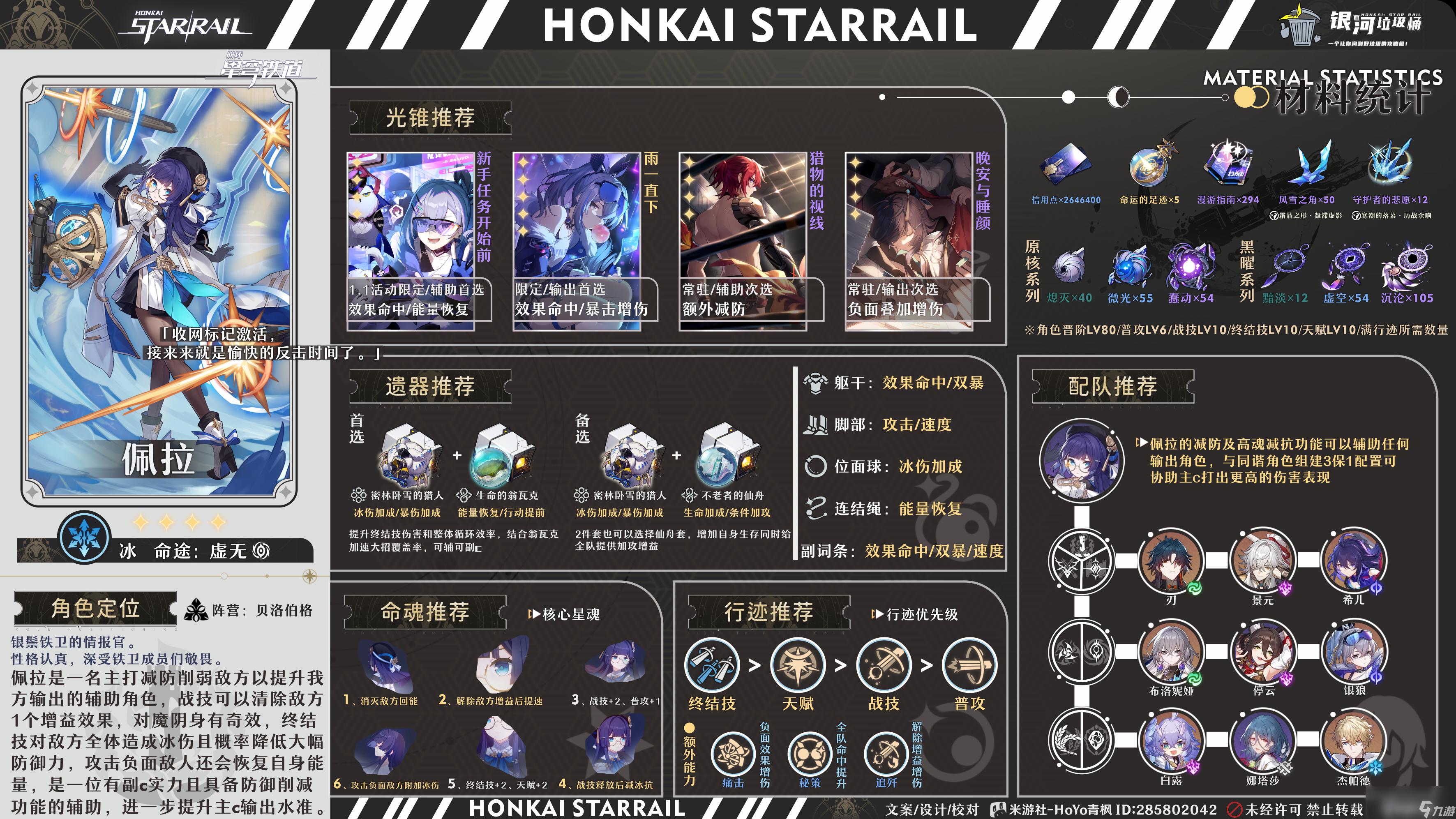崩坏星穹铁道1.3佩拉培养攻略