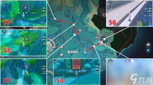 原神塞洛海原水神瞳位置分享