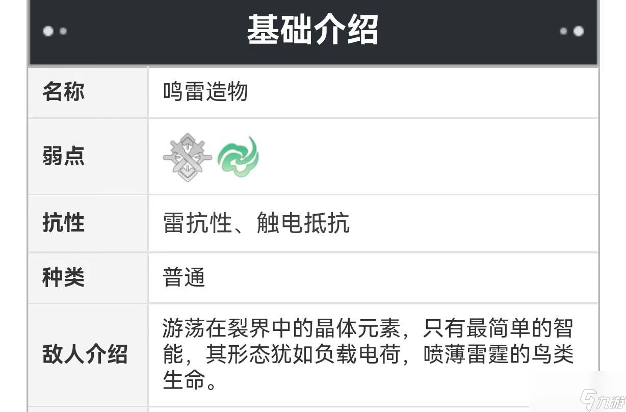崩坏星穹铁道鸣雷造物弱点有哪些