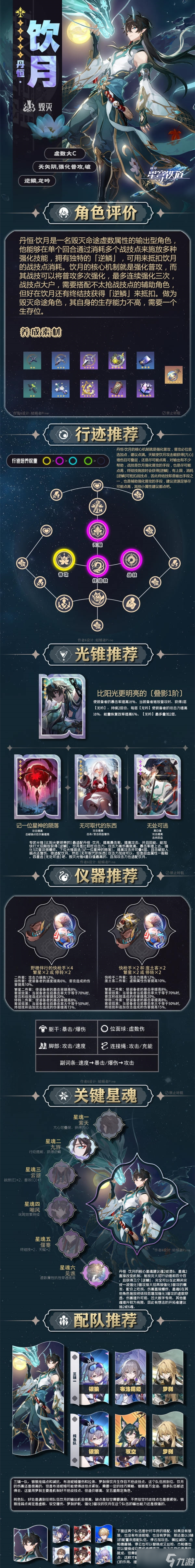 《崩坏星穹铁道》1.3丹恒·饮月的一图流全方位攻略
