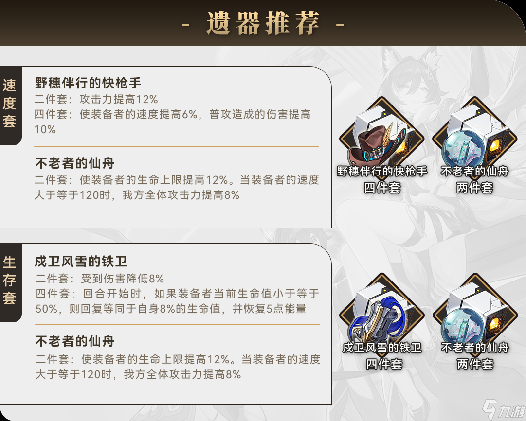 《崩坏星穹铁道》驭空带什么遗器好