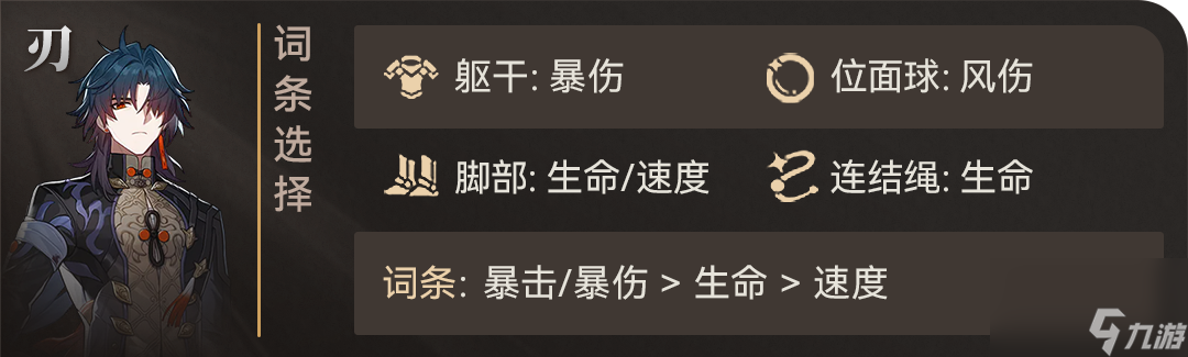 《崩坏星穹铁道》刃带什么遗器好
