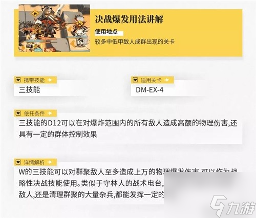 《明日方舟》狙击干员w测评 w值得培养吗