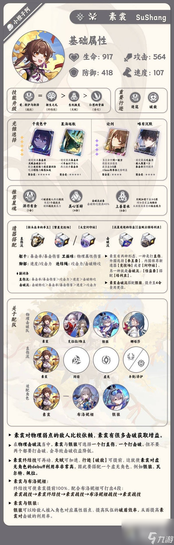 崩坏星穹铁道1.2上半UP角色培养攻略