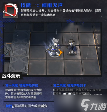 《明日方舟》缄默德克萨斯技能介绍