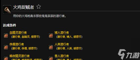 魔兽世界火鸡捉贼者成就怎么完成-成就完成方法一览