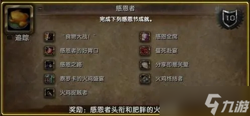 《魔兽世界》WLK怀旧服感恩节全成就详情