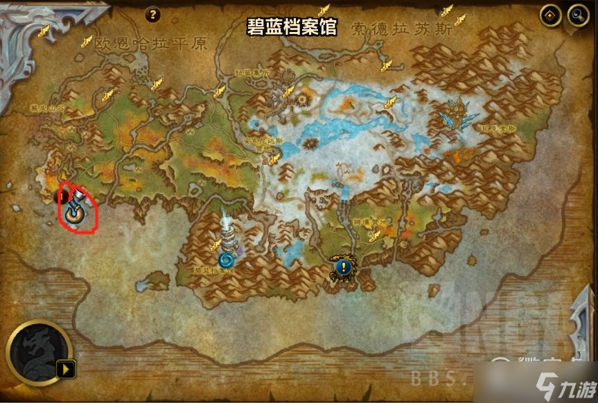 《魔兽世界》10.0木桩位置