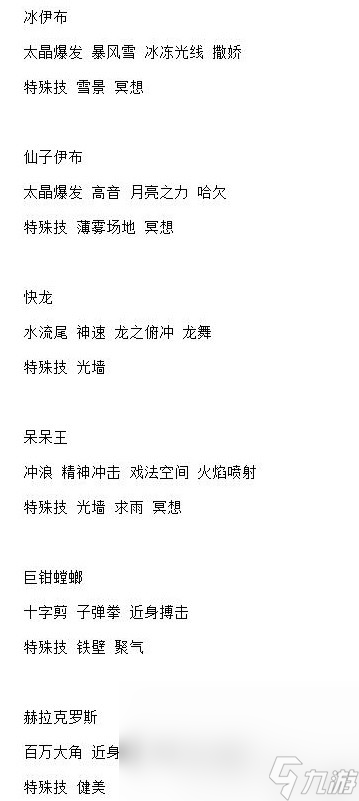 《宝可梦朱紫》6星太晶坑全BOSS技能整理