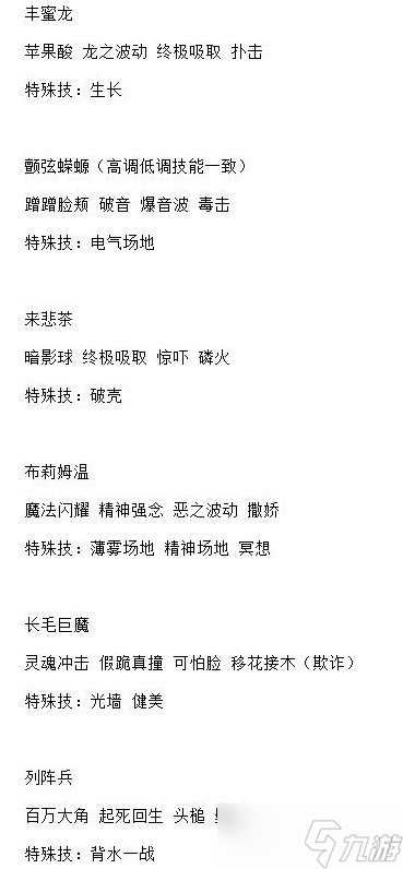 《宝可梦：朱紫》5星太晶战全BOSS技能表