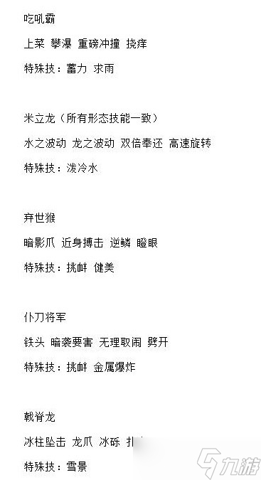《宝可梦：朱紫》5星太晶战全BOSS技能表一览