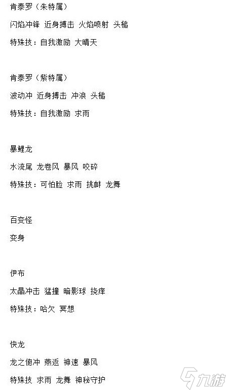 宝可梦：朱紫5星太晶战全BOSS技能表一览