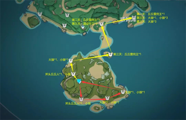 原神鹤观刷怪路线在哪