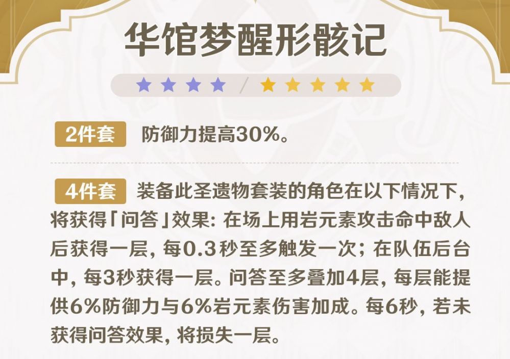 原神华馆套适用哪些角色