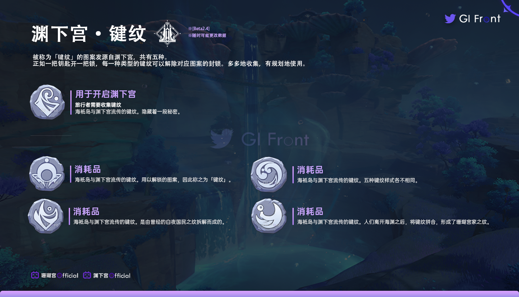 原神键纹有什么用
