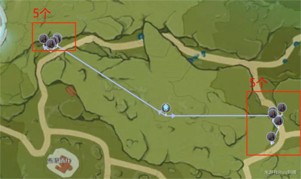 原神全地图铁矿路采集路线