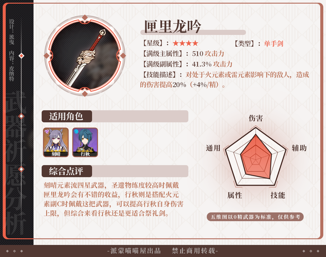 原神苍古和松籁值不值得抽